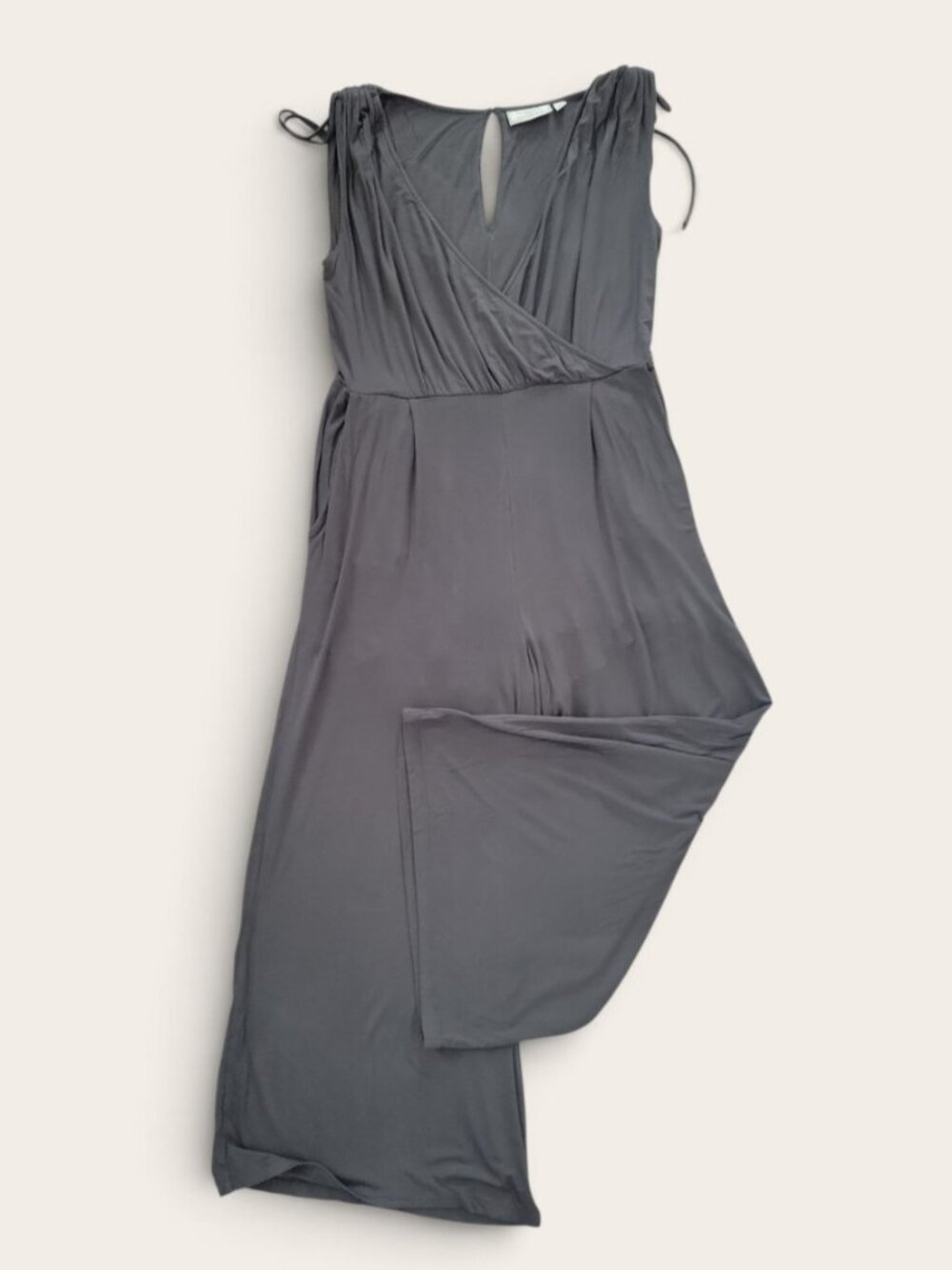 Moulinette Soeurs By Anthropologie Dark Olive Brown Wide Leg Crop Jumpsuit
